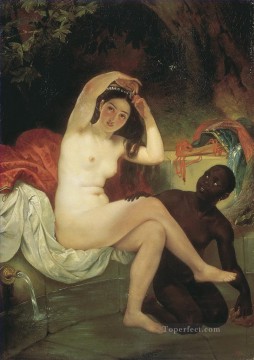 bath girl oil painting Painting - bathsheba Karl Bryullov